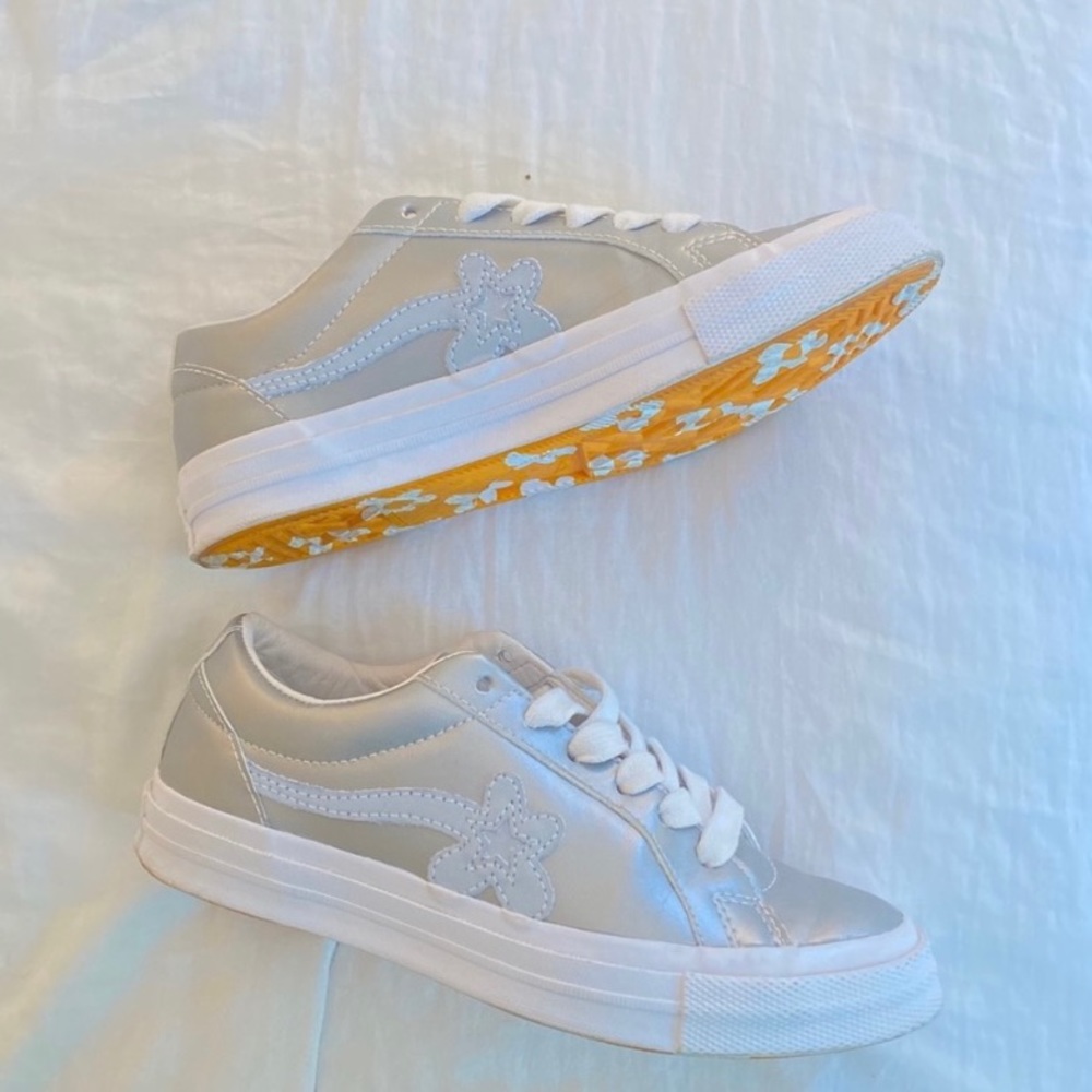 CONVERSE ONE STAR X GOLF LE FLEUR SHOES Tyler the creator metallic sneakers